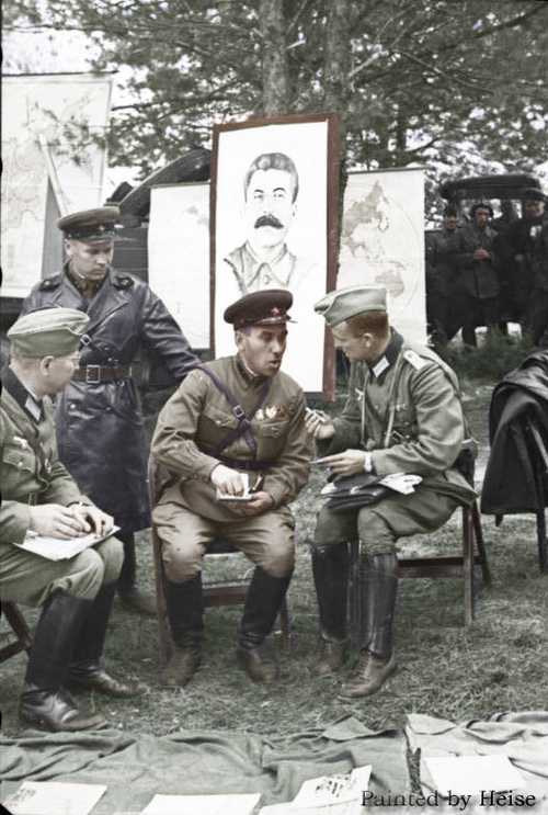 Soviet and german officers