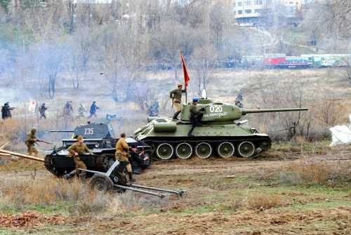 historical battle reconstruction in Volgograd 1