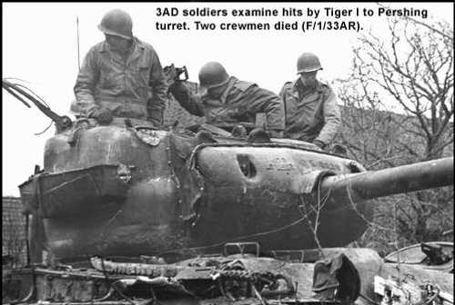 Soldiers examine hits