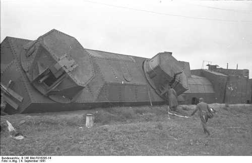 Destroyed Soviet armoured train
