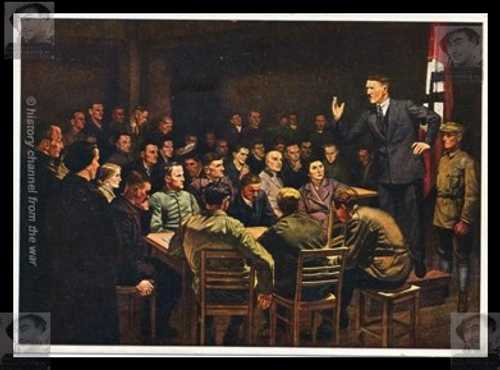 Original period postcard of Hitler 