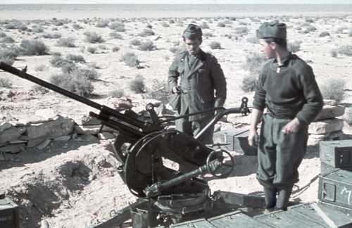 Italian light AA gun in Africa