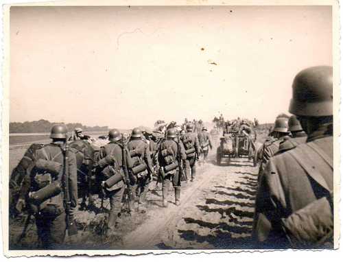 Wehrmacht troops on the move