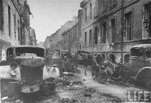 one street of Berlin after surrender