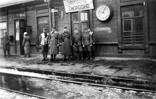 Waiting for the train