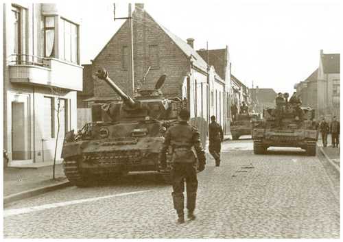Panzer column