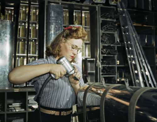 Woman Working in Factory