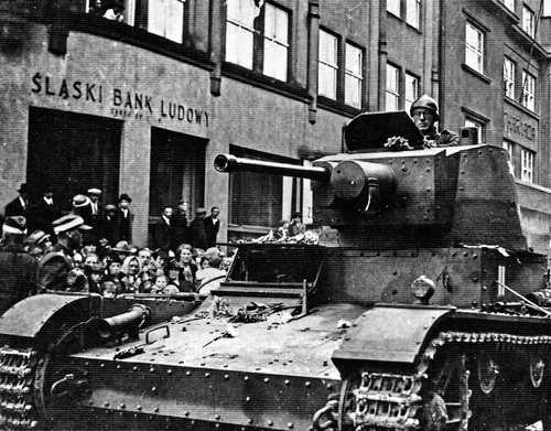7TP Light Tank in Warsaw