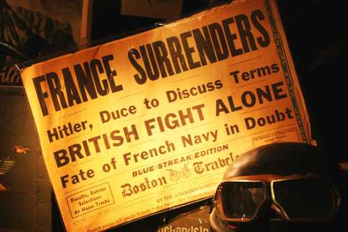 France surrenders headline 1940