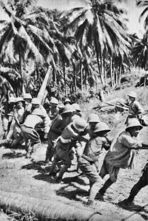 Transporting Type 88 AA Gun
