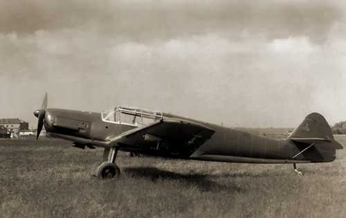 Bulgarian Messerschmitt Bf 108 airport Bozhurishte
