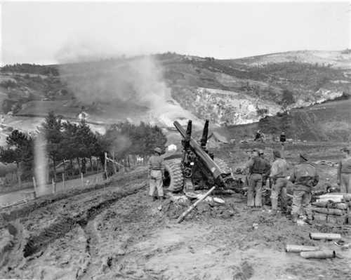 Artillery bombardment around Bologna