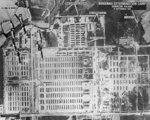 Bombs over the gas chambers