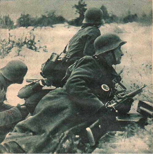 German infantry in front line