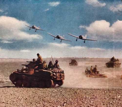 Ha-Go Tanks and Ki-27 Fighters at Khalkhin Gol