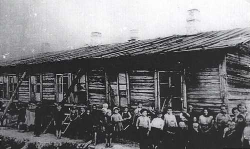 The child's  barrack of comcentration camp 