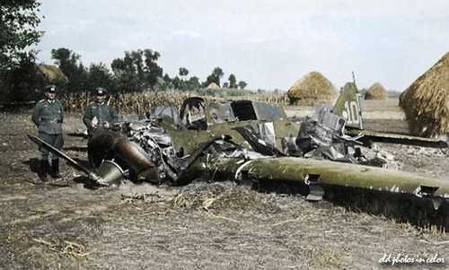 A wreck of PZL 23 Karaś