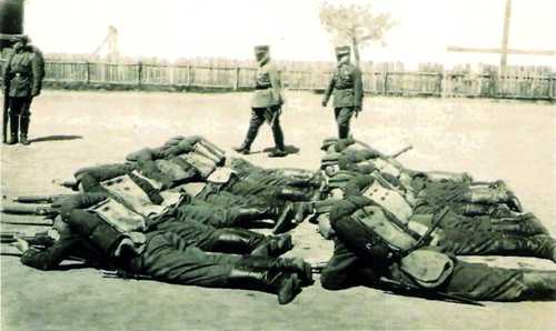 Lithuanian army soldiers in training