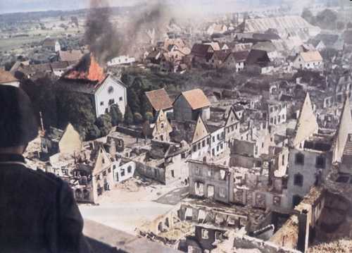 Destroyed french city, 1940