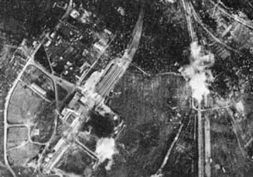 Bombing Antrea's railroad station