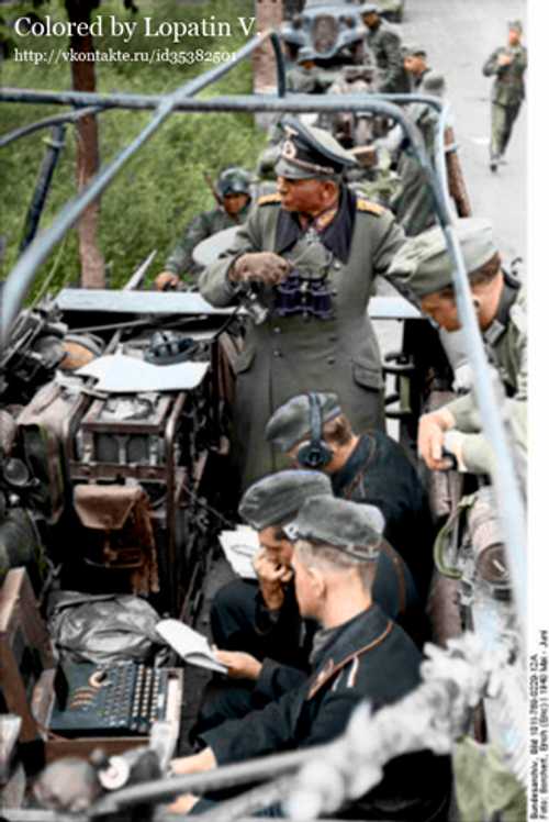 Heinz Guderian in Sd. Kfz. 250
