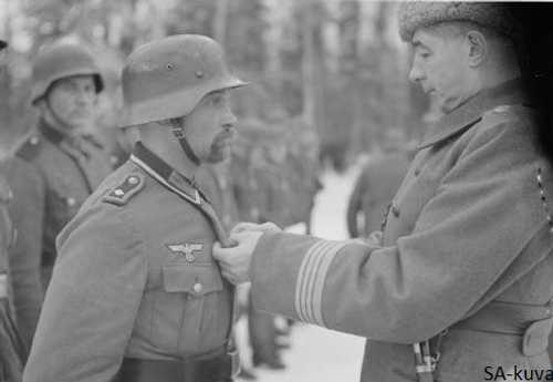 Receiving Cross of liberty