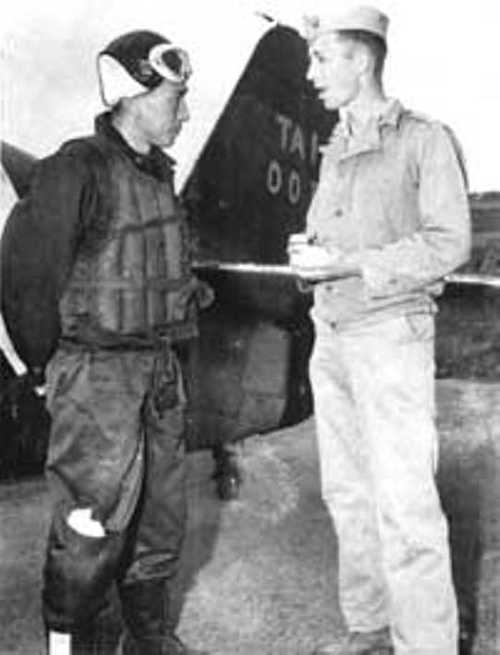 Japanese Pilot, American MP