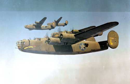 B-24s in Flight