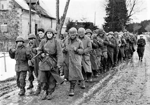 Escorted by German soldiers