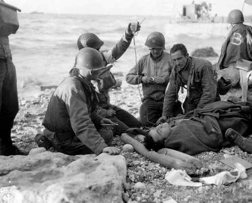 One of the combat casualties