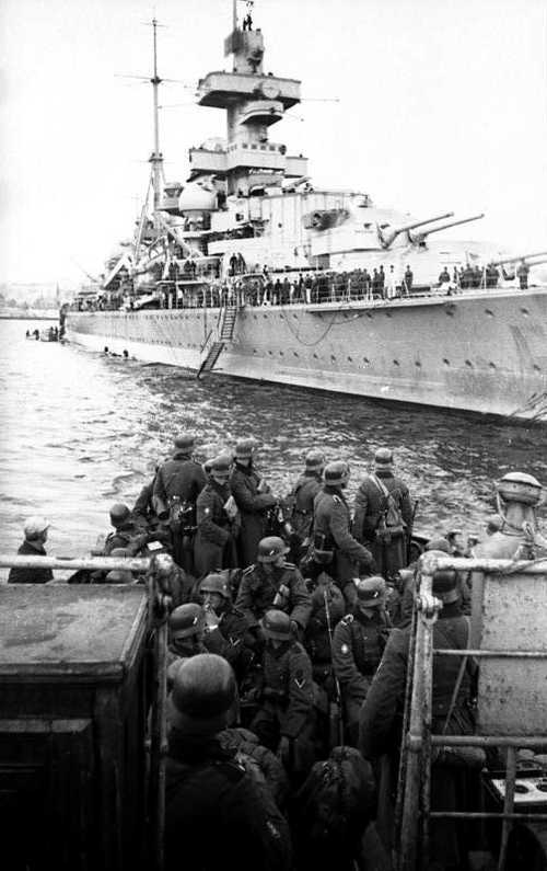 Heavy cruiser in Norway