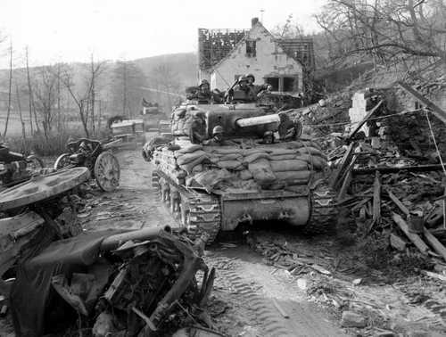 Through the rubble