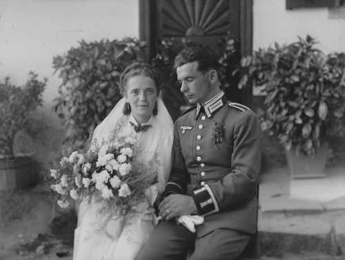 grandparents wedding foto - 1943