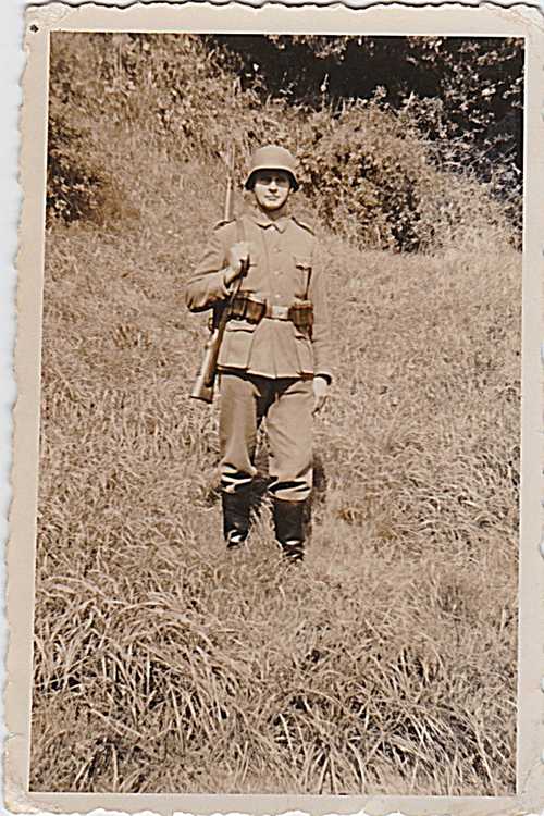 German with rifle
