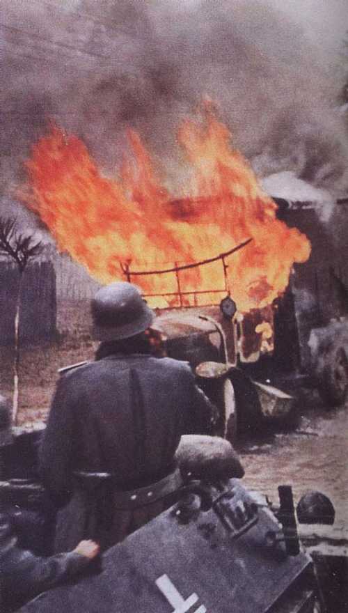 Destroyed Army Truck