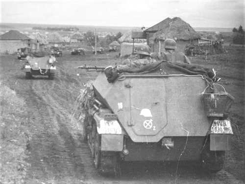 German armor on the move