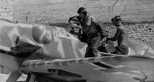 Weiß 14 and his pilot