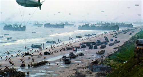 Beach seen from above