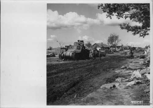 Destroyed mechanized column