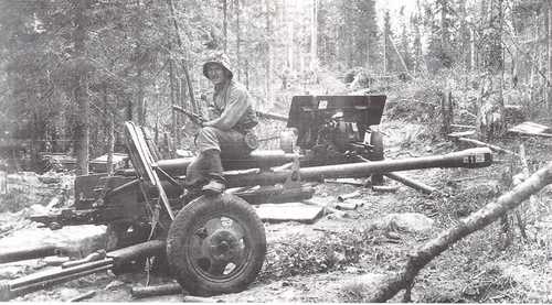 Captured soviet  equipments in Ilomantsi 1944
