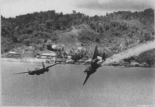 A-20 hit by Japanese AA I