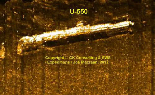 U-550 Sonar Image
