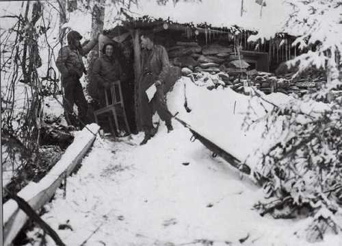 Captured German hut