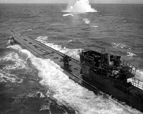 U-848 under attack...