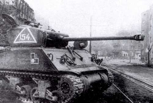 Soviet Shermans In Berlin
