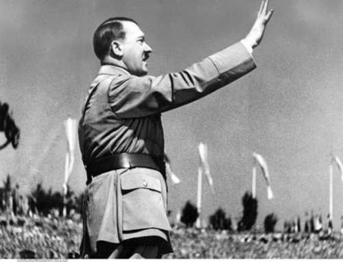 Hitler making a speech