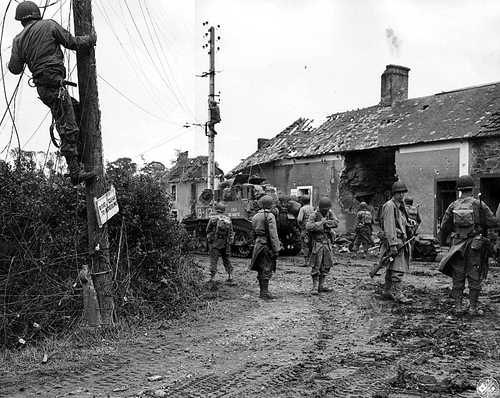 War-torn Normandy village