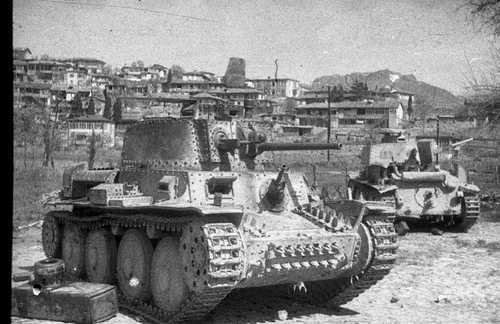 Captured Pz 38(t). Crimea 1944.
