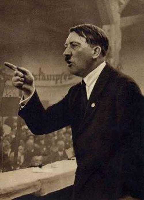 Hitler making a speech