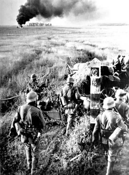 Invading the territory of the USSR